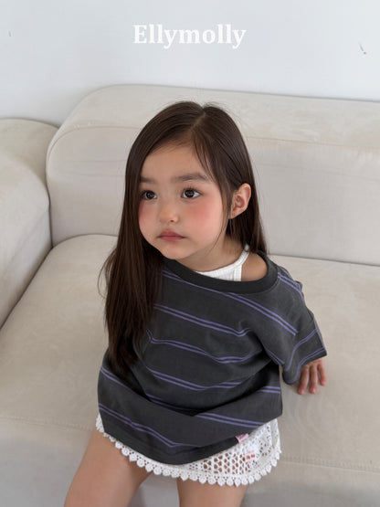 【予約】washed stripe box T / ellymolly5-19号