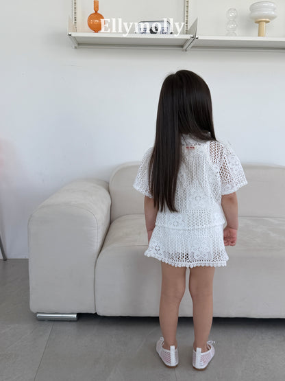 【予約】Crochet skirt / ellymolly5-15号  로지크로쉐
