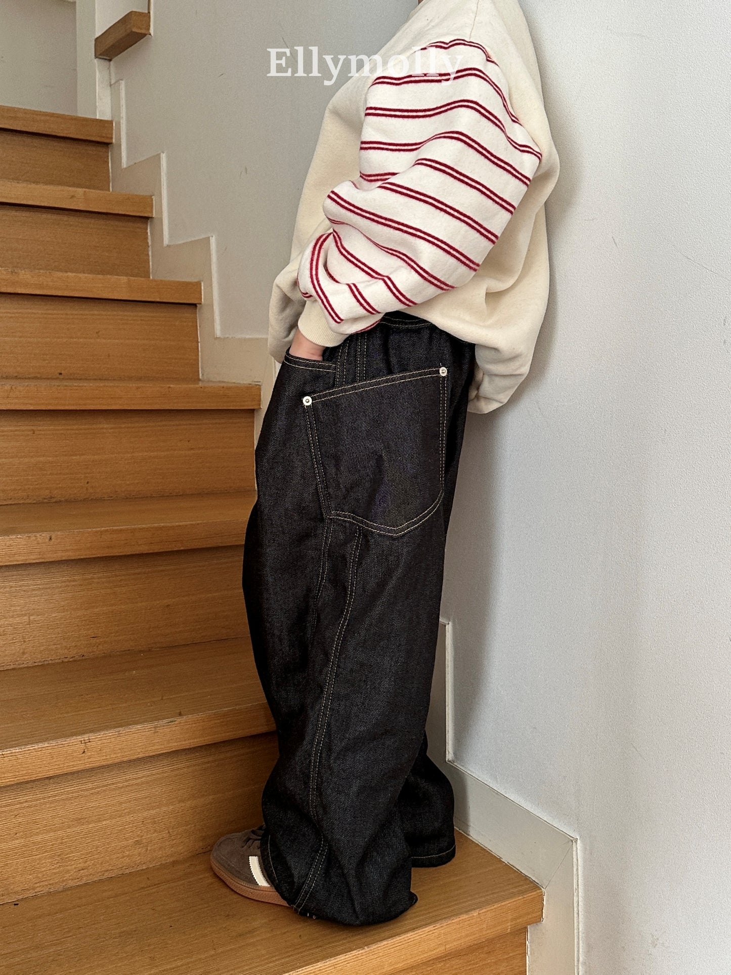 【予約】rivet curve denim pt / ellymolly (5-19号)