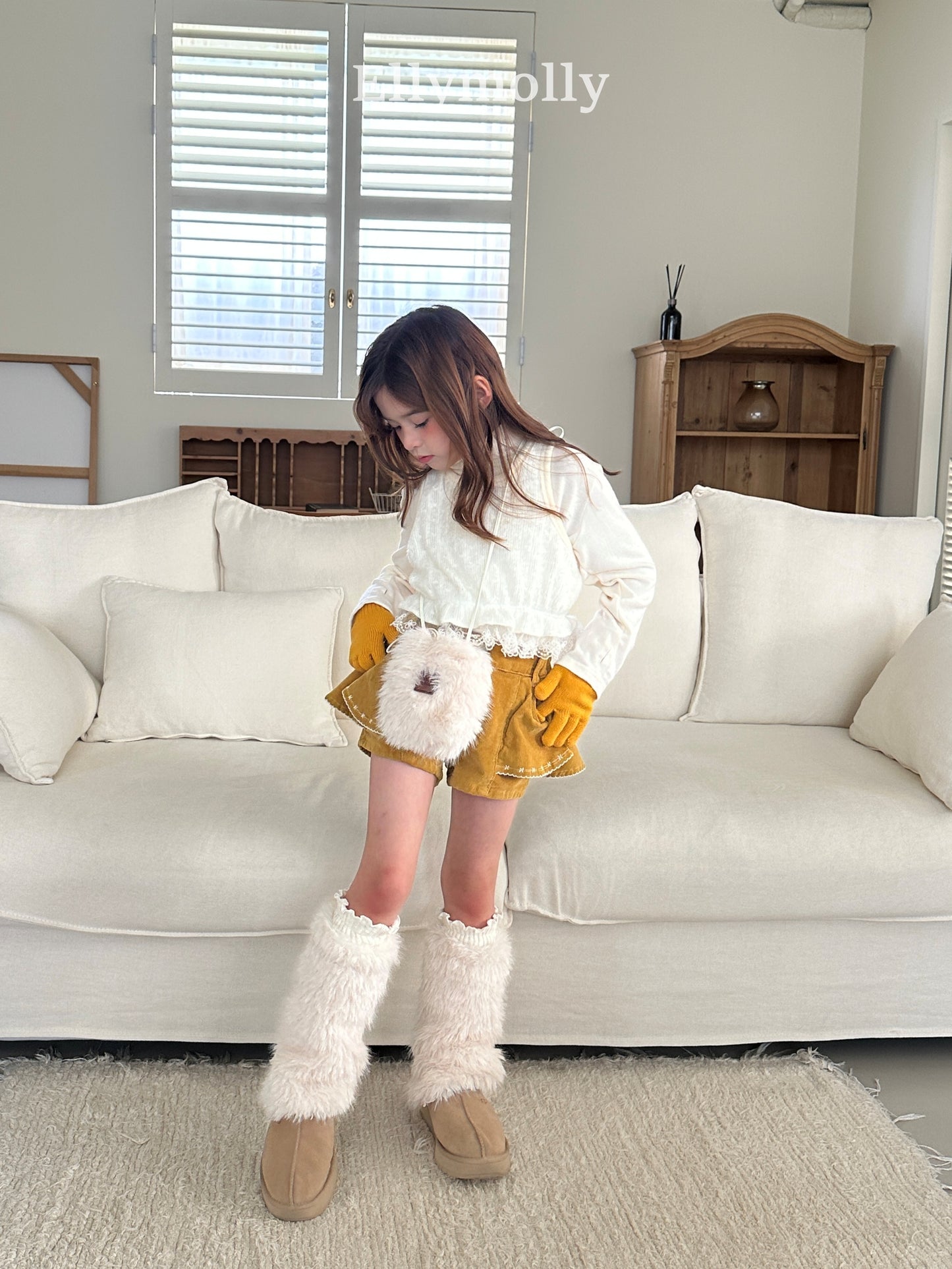 【予約】mongle fur mini bag  / ellymolly