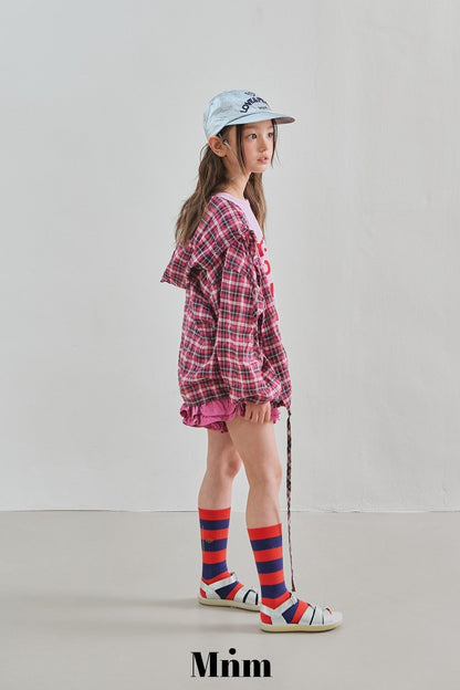 【予約】check hood shirt / minimal