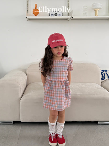 【予約】mellow check one-piece / ellymolly5-15号