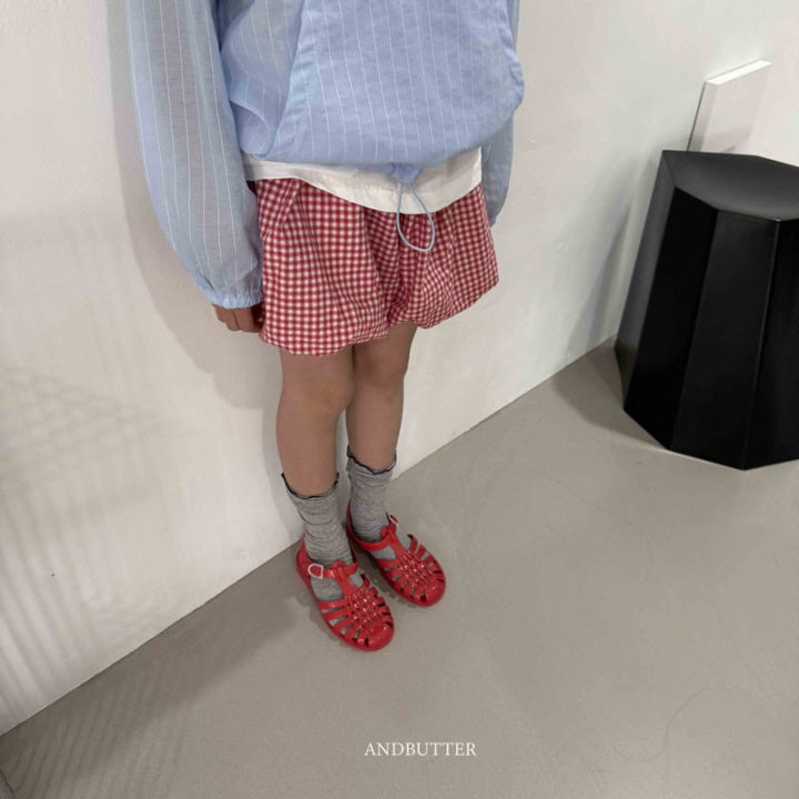 【予約】Check Balloon pants / andbutter(S-JM)
