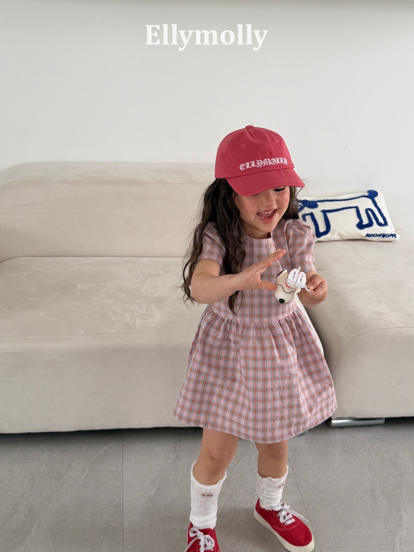 【予約】mellow check one-piece / ellymolly5-15号
