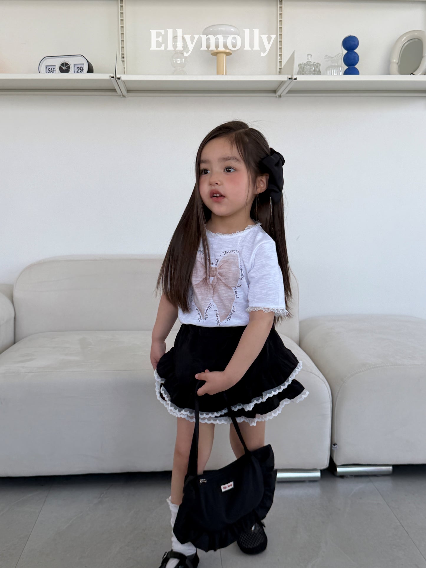 【予約】silk layered skirt / ellymolly 5-15号