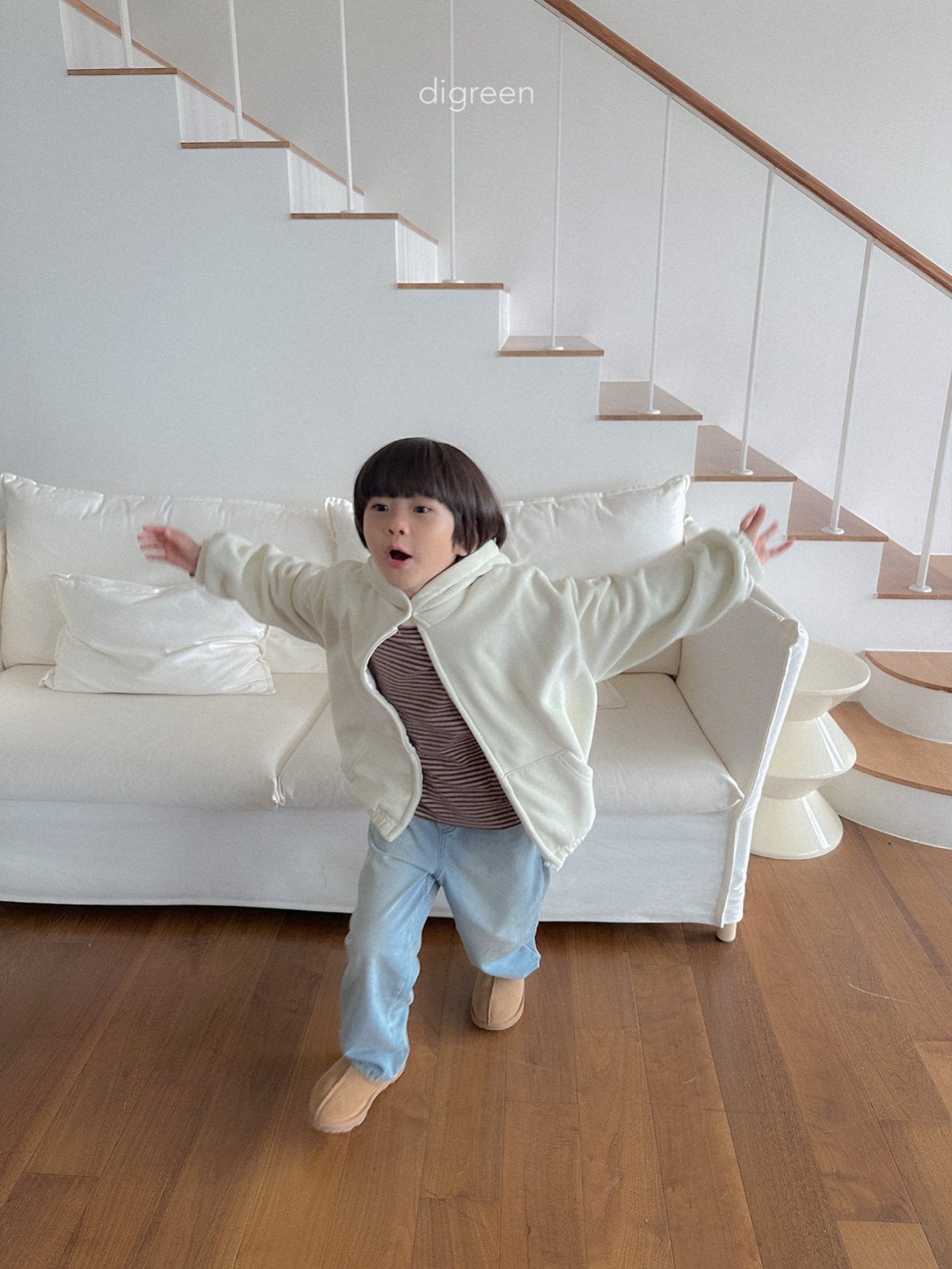 【予約】Bell Hoodie Zip up  /  digreen(S-XXL)