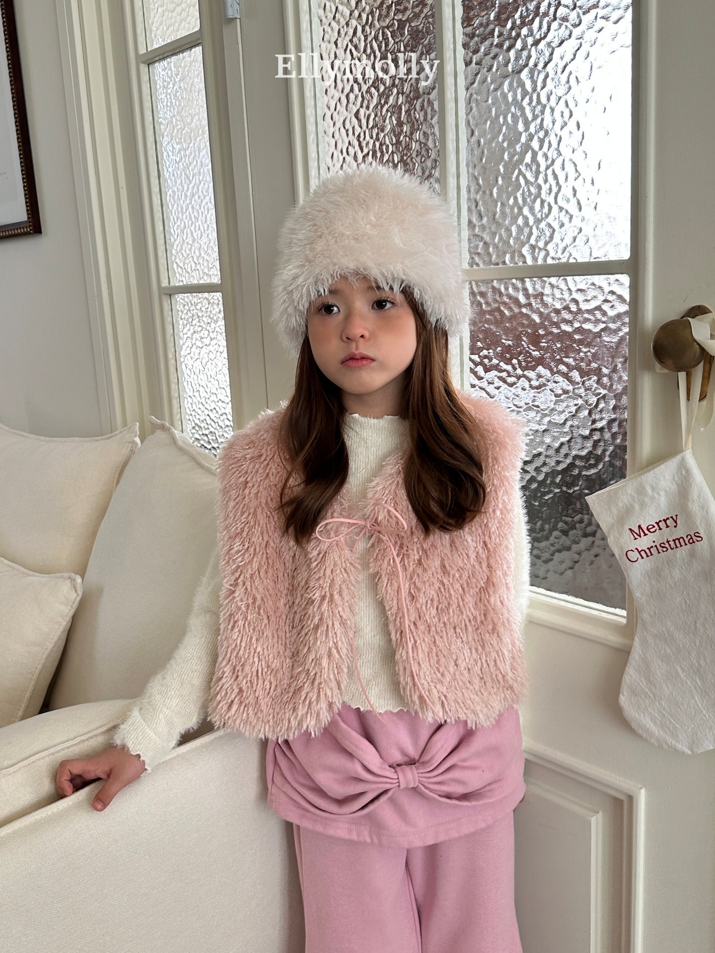 【予約】fluffy vest  / ellymolly (5-11号)