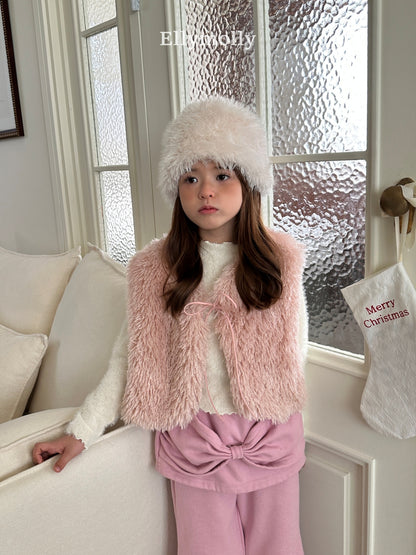【予約】fluffy vest  / ellymolly (5-11号)