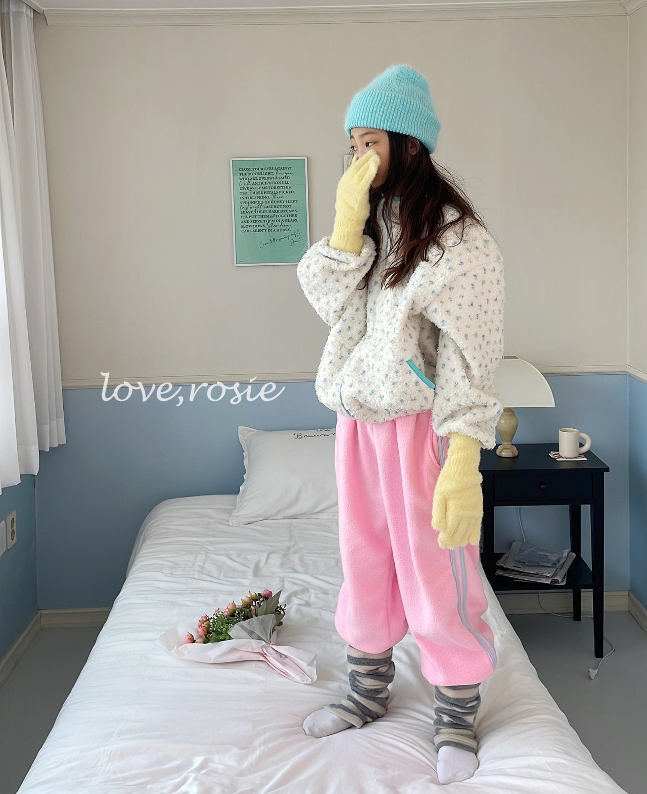 【予約】flower boa jumper  / love rosie (L-3XL,adult)
