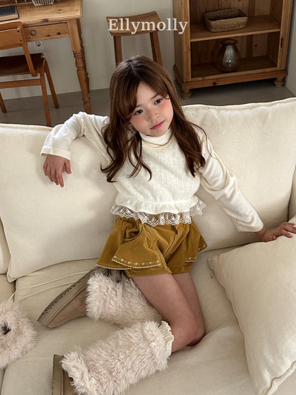 【予約】snow warmer polo T / ellymolly (5-19号)