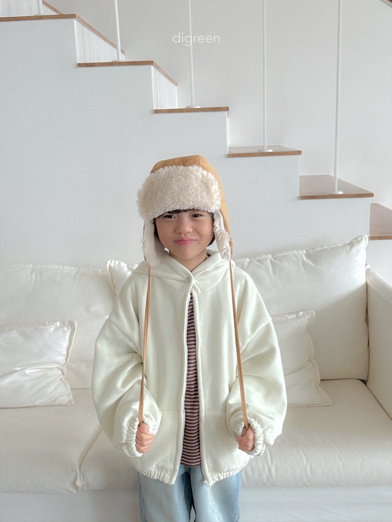 【予約】Bell Hoodie Zip up  /  digreen(S-XXL)