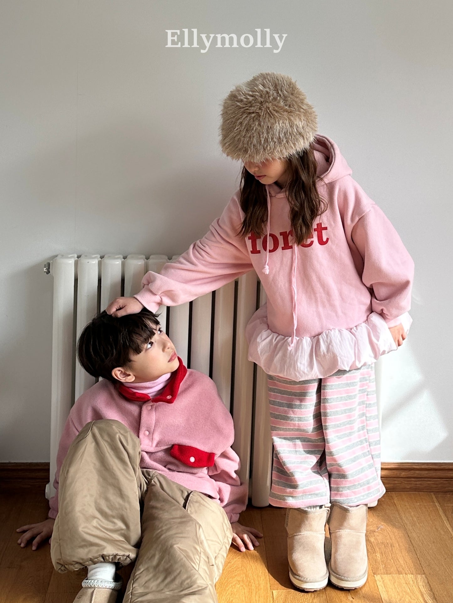 【予約】gray heart jogger pt / ellymolly (5-19号)