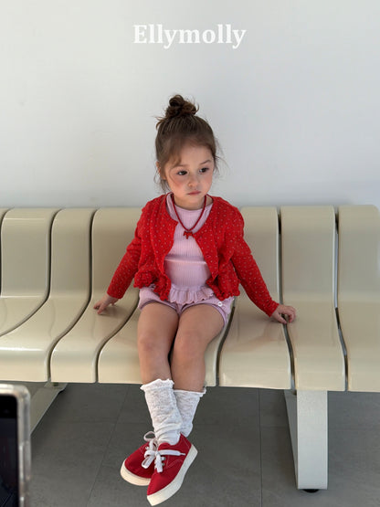 【予約】days frill cardigan / ellymolly5-15号 데이즈 프릴