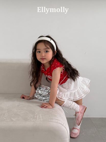 【予約】dot mimi shirring T / ellymolly5-15号