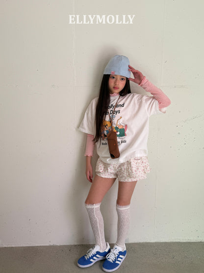 【予約】Celeb frill short pants / ellymolly5-15号셀럽프릴