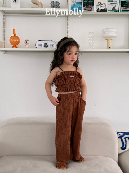 【予約】popcorn wide pants / ellymolly5-15号마