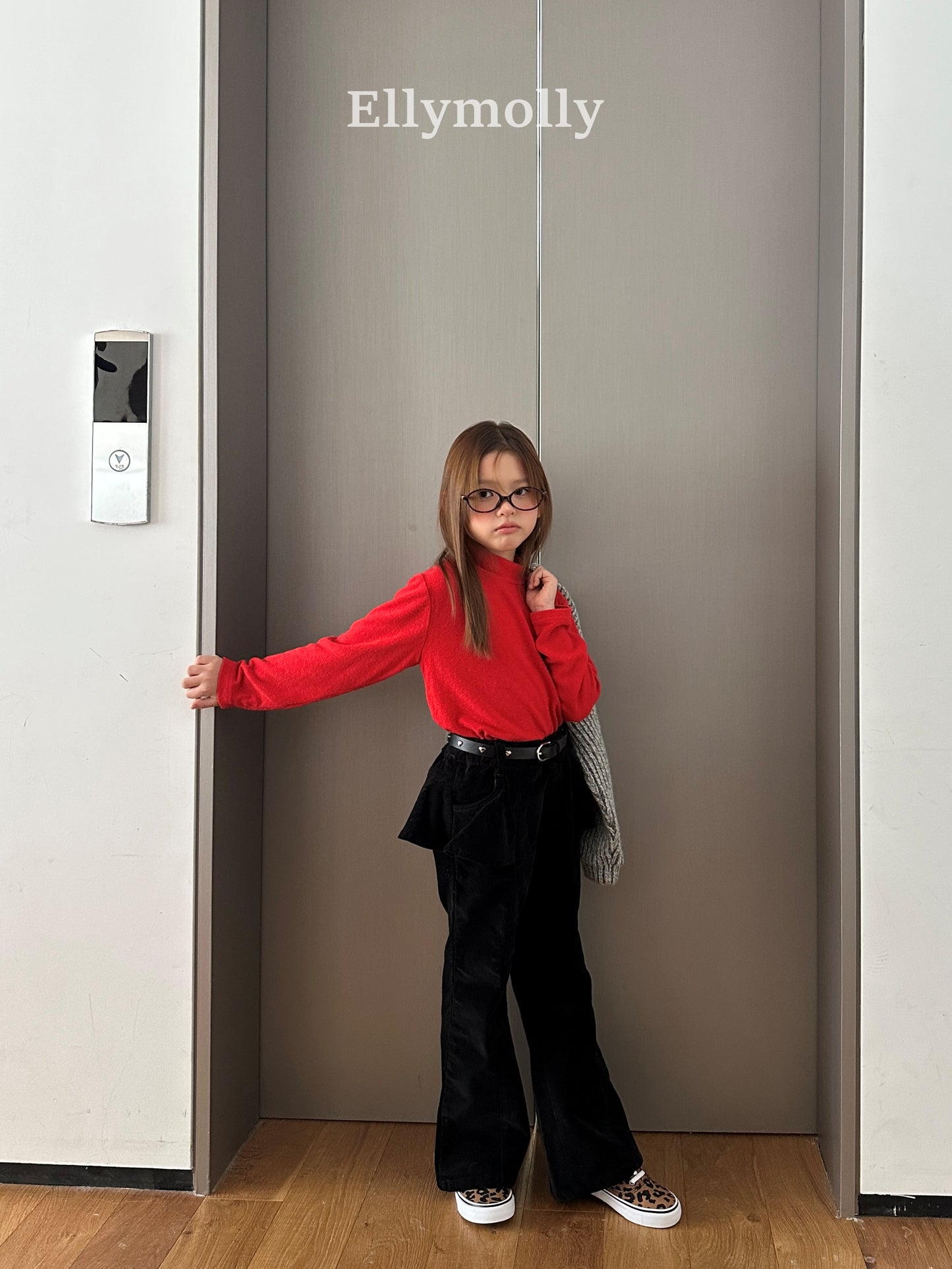 【予約】Selley peach frill boots cut / ellymolly (5-15号)