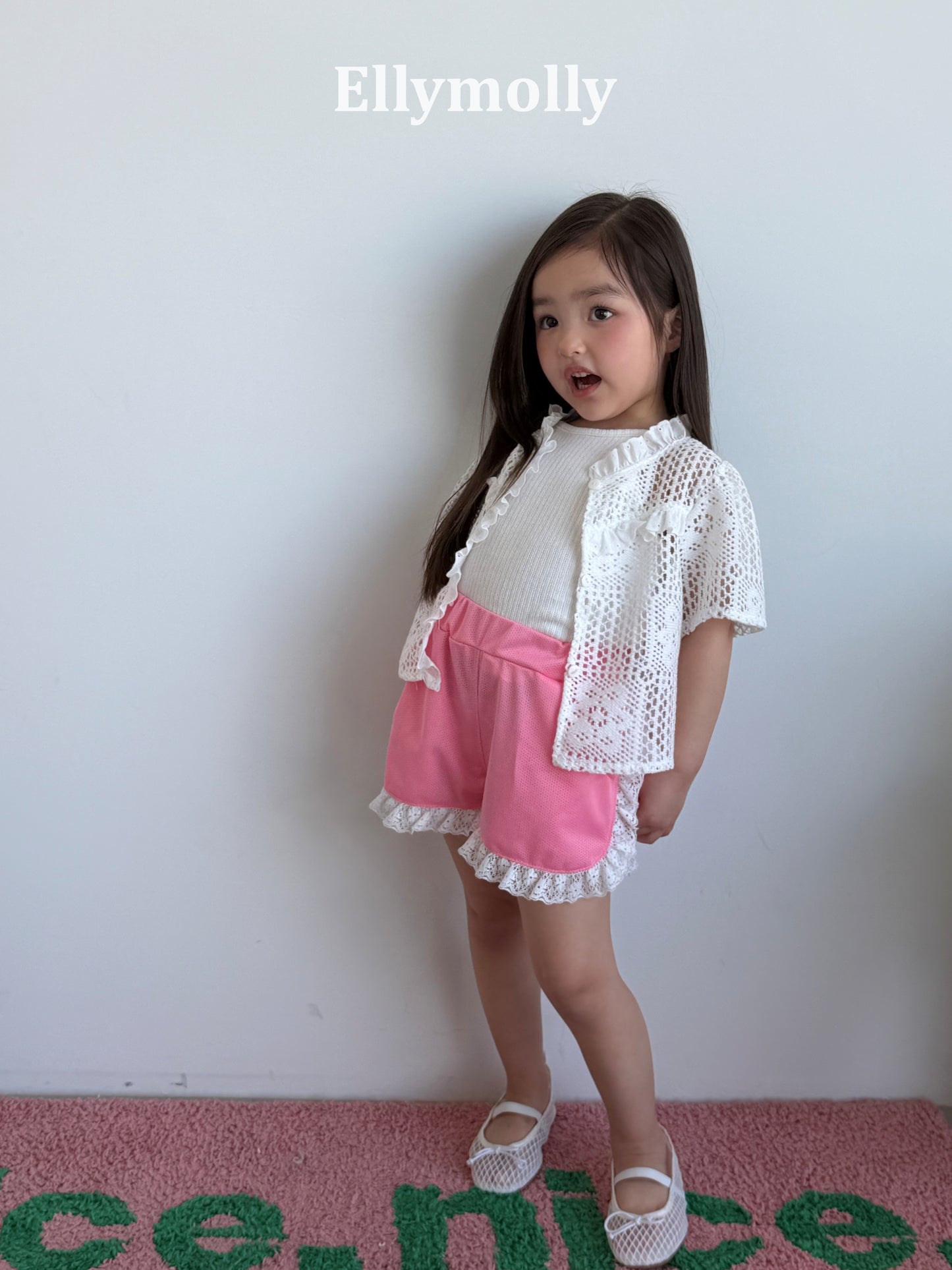 【予約】mesh frill half pants / ellymolly 5-15号