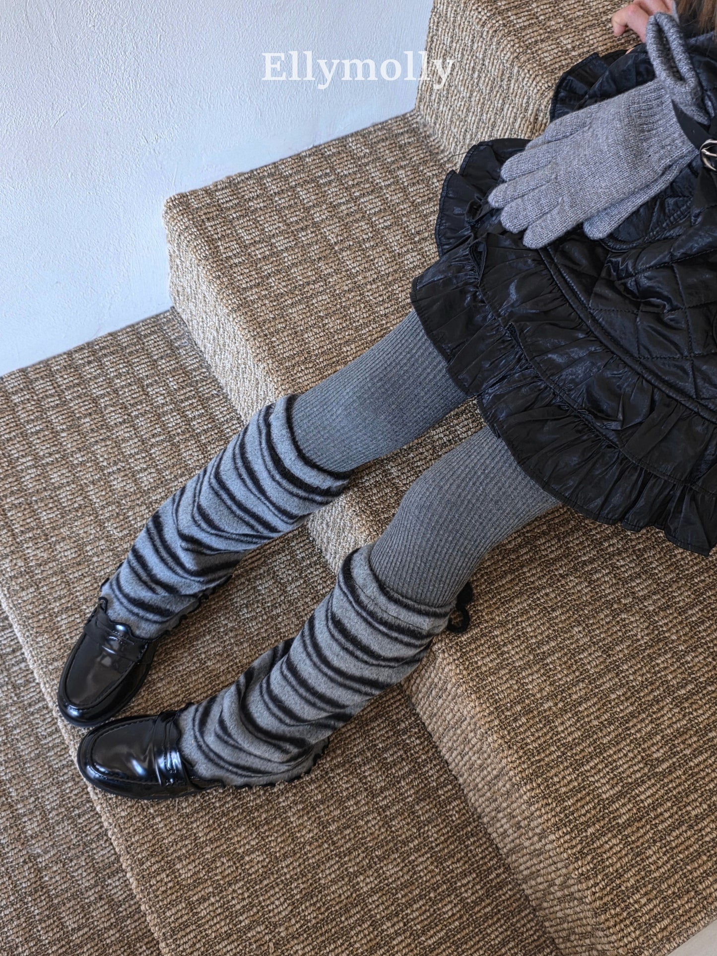 【予約】heart border warmer  / ellymolly