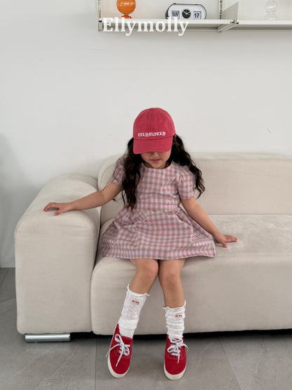 【予約】mellow check one-piece / ellymolly5-15号
