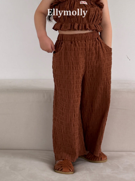 【予約】popcorn wide pants / ellymolly5-15号마