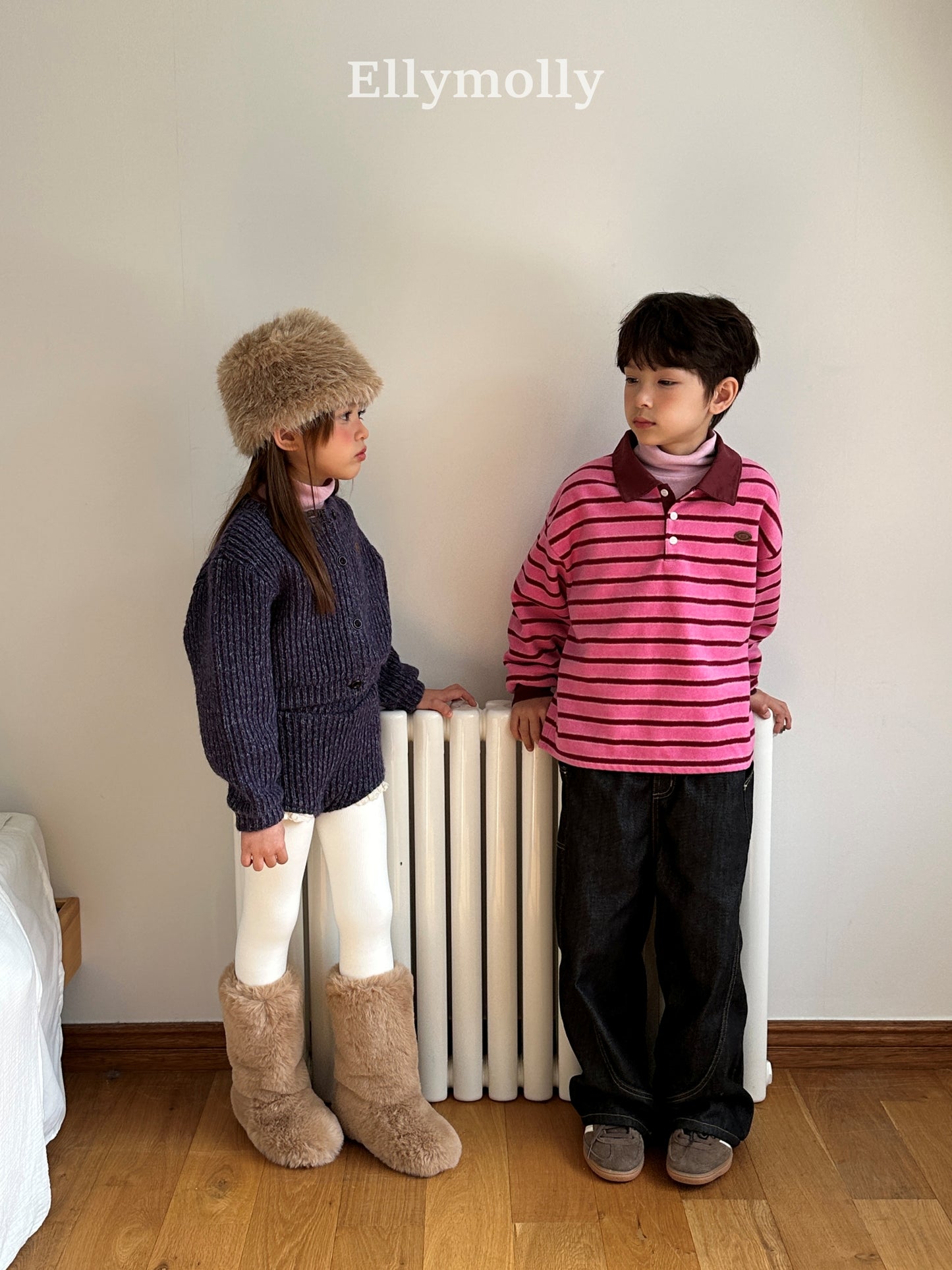 【予約】pompom snow collar T / ellymolly (5-19号)