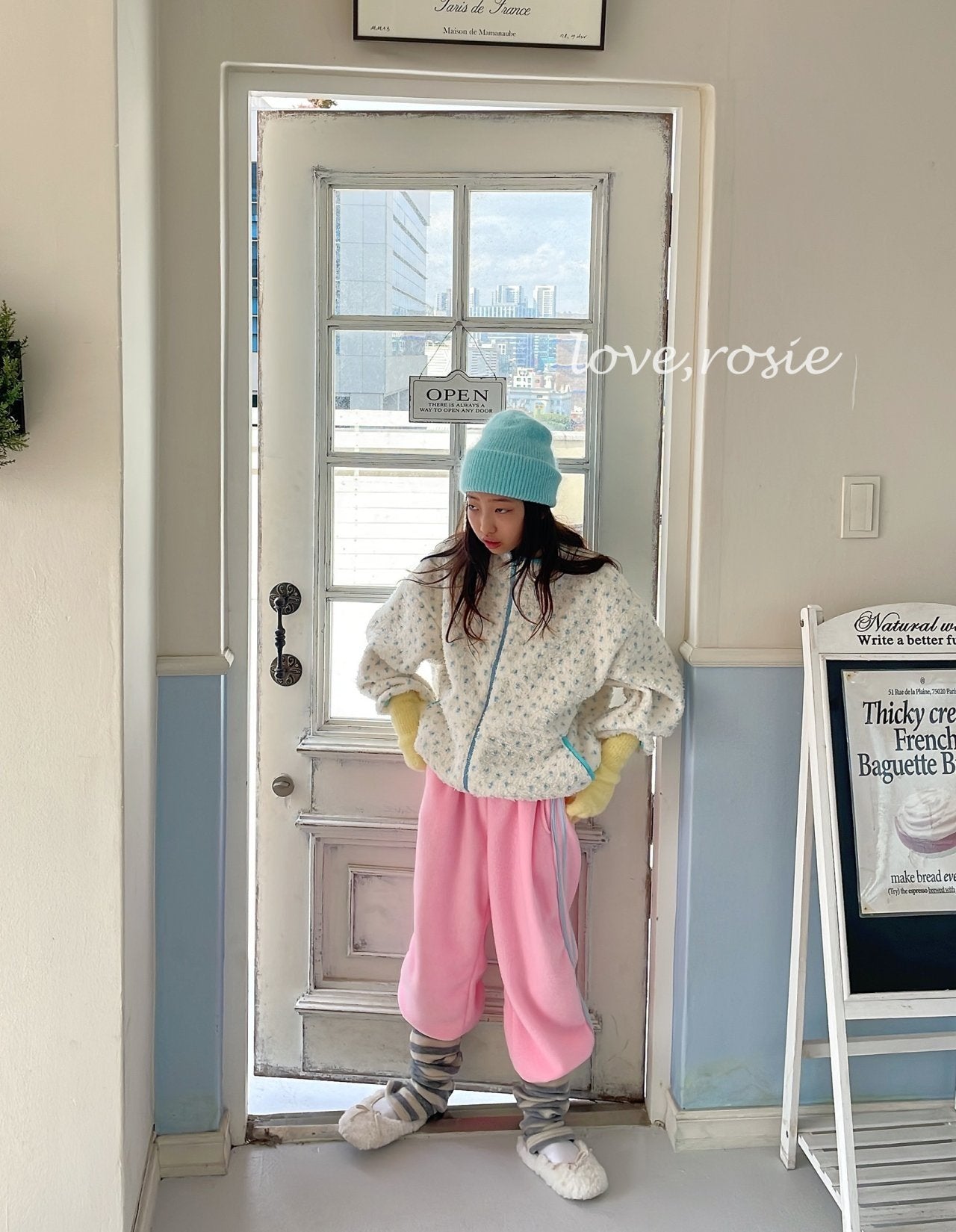 【予約】flower boa jumper  / love rosie (L-3XL,adult)