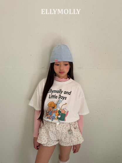 【予約】Celeb frill short pants / ellymolly5-15号셀럽프릴