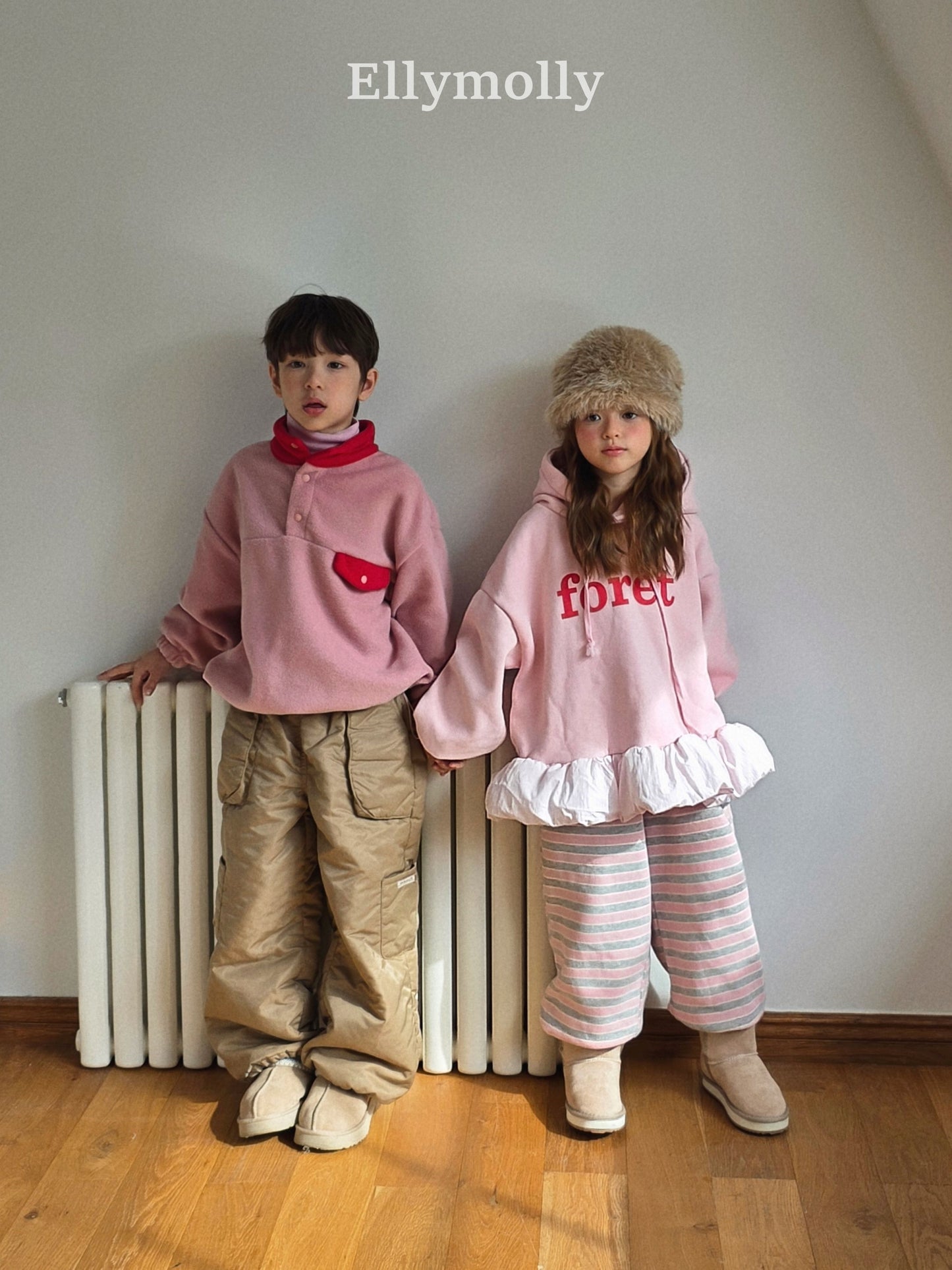 【予約】gray heart jogger pt / ellymolly (5-19号)