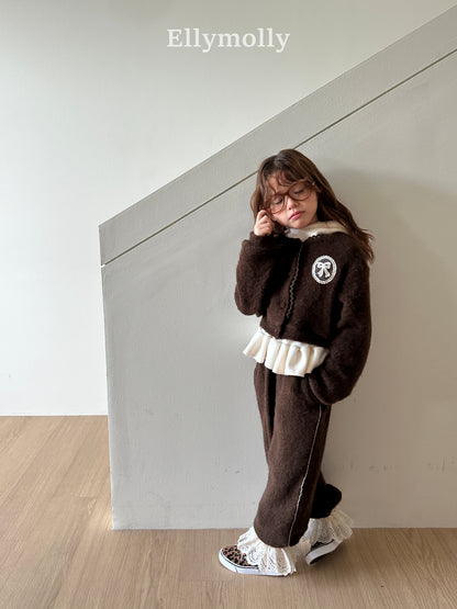 【予約】Fuzzy hug cardigan / ellymolly (5-19号)