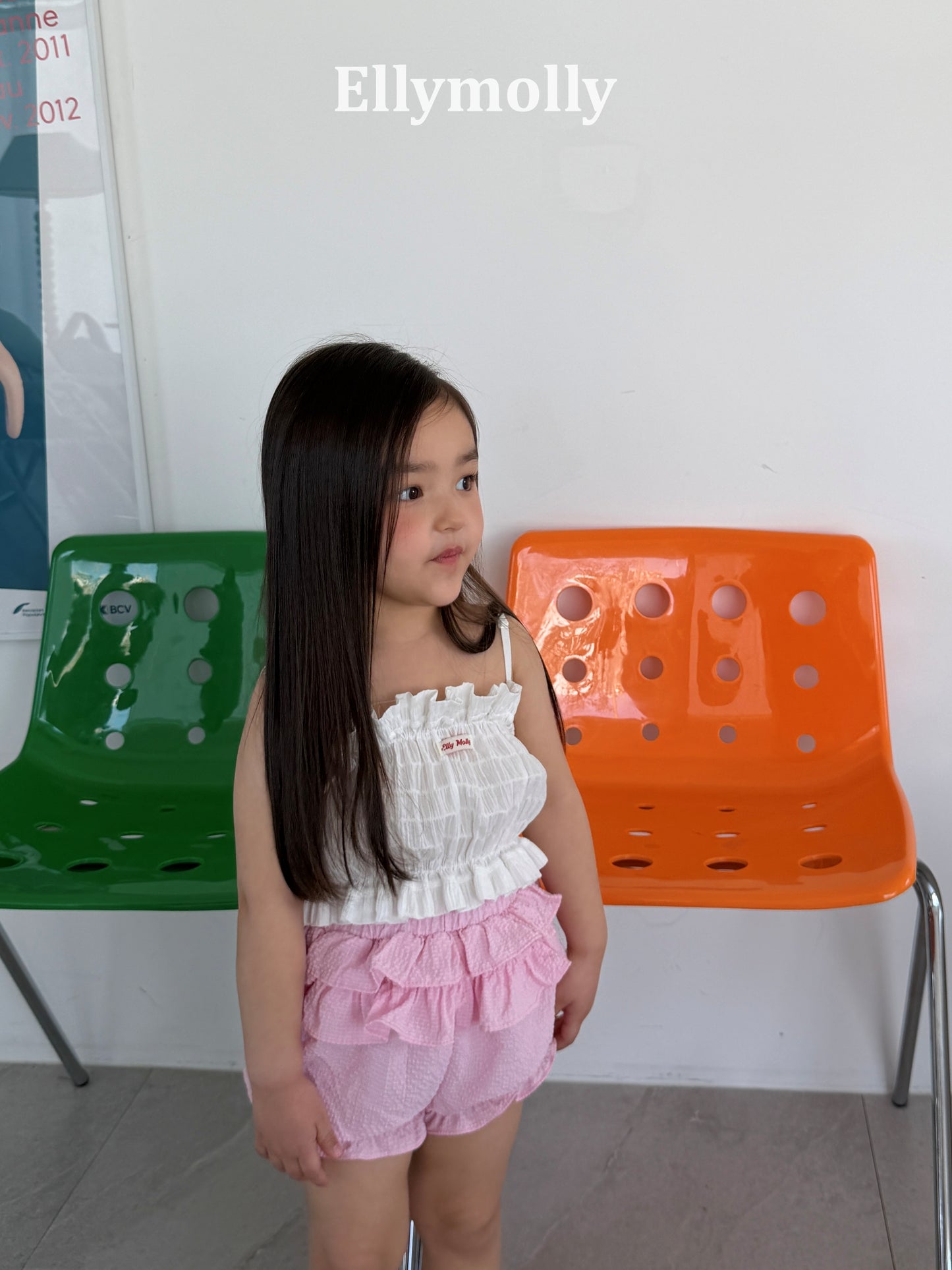 【予約】Petal Tiered Shorts / ellymolly 5-15号 페탈티어쇼츠