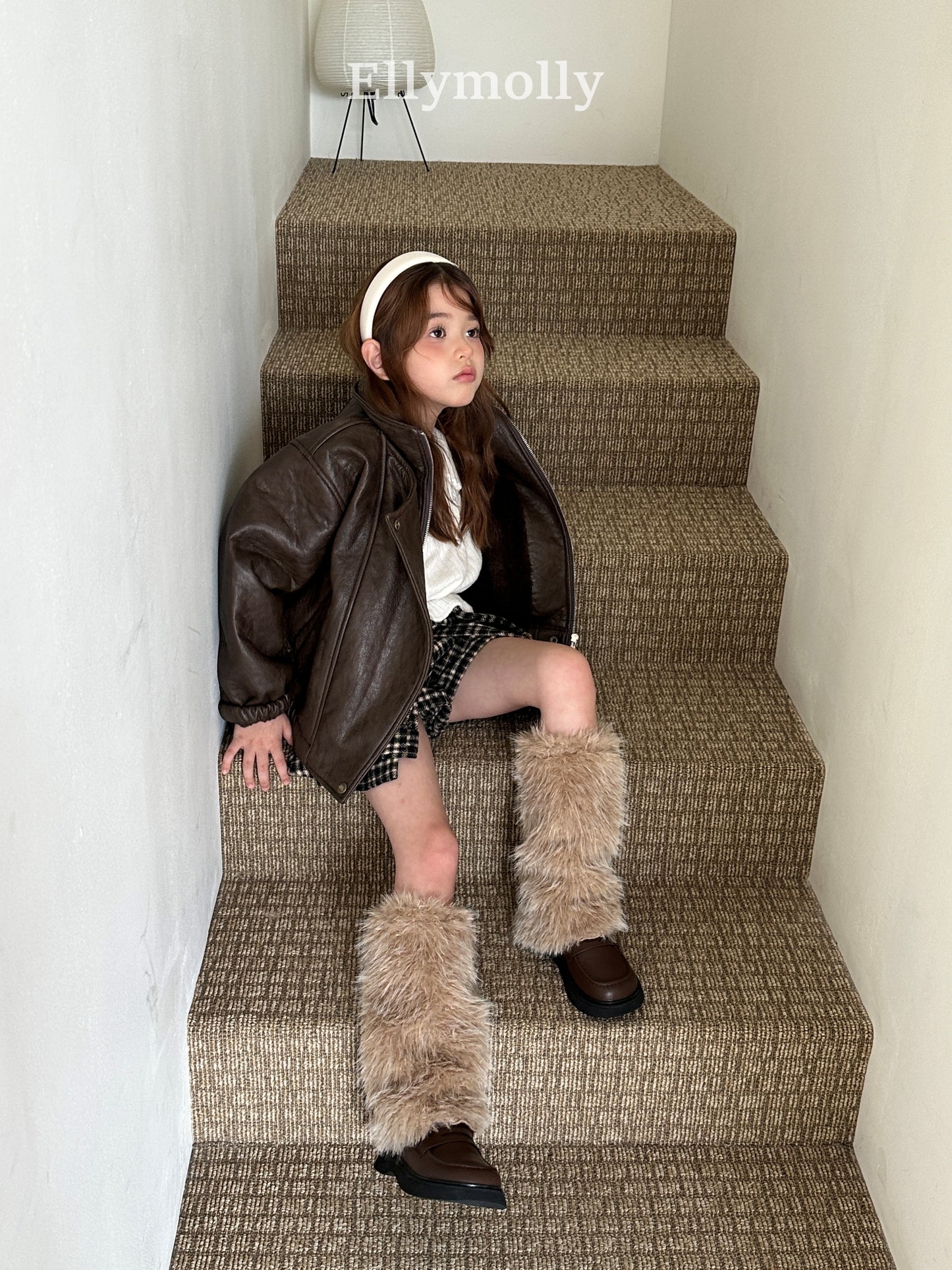 【予約】miso check wrap pants / ellymolly (5-19号)