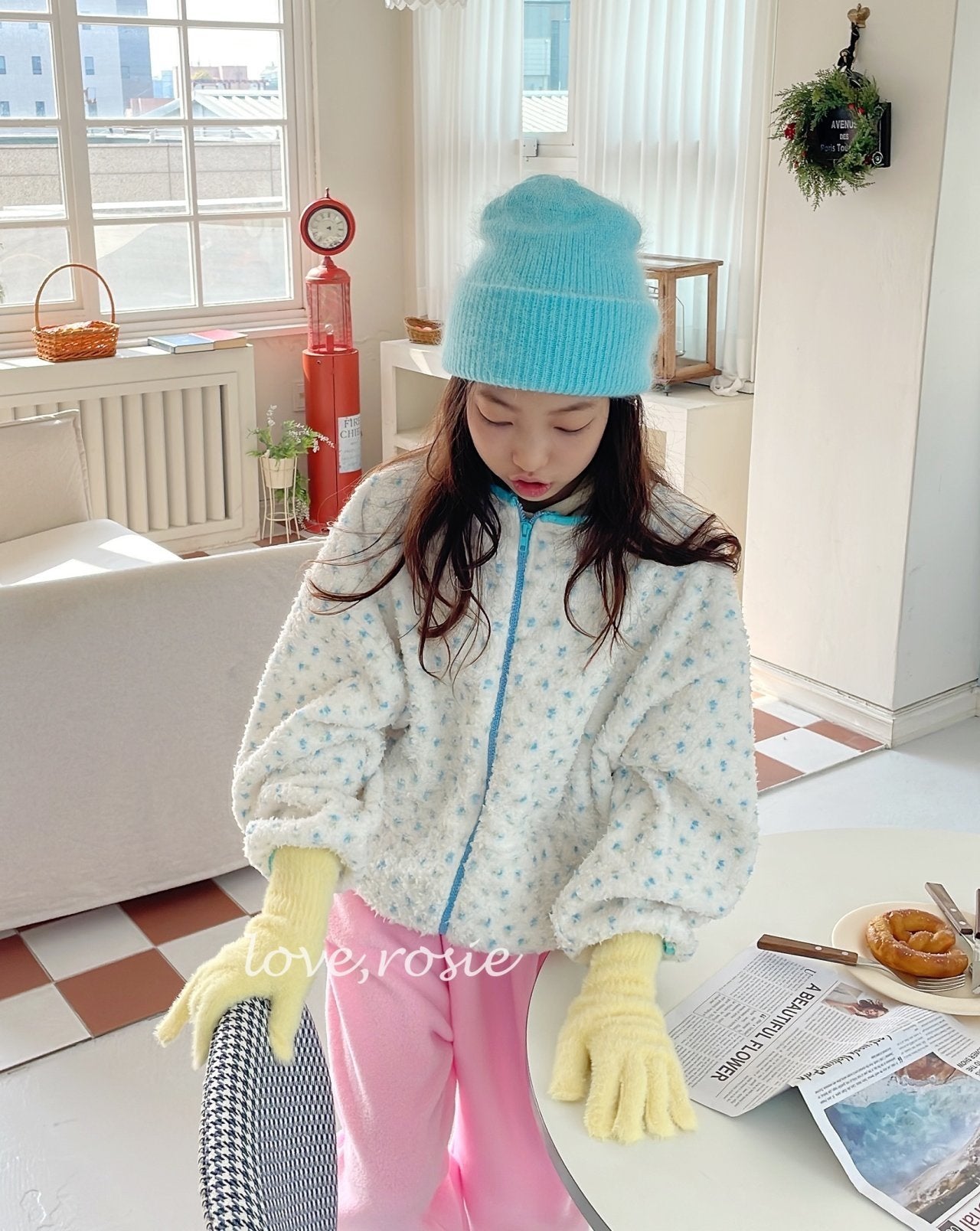 【予約】flower boa jumper  / love rosie (L-3XL,adult)