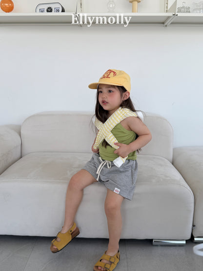 【予約】layered sleeveless / ellymolly(5-15号)슬라임 레이어드