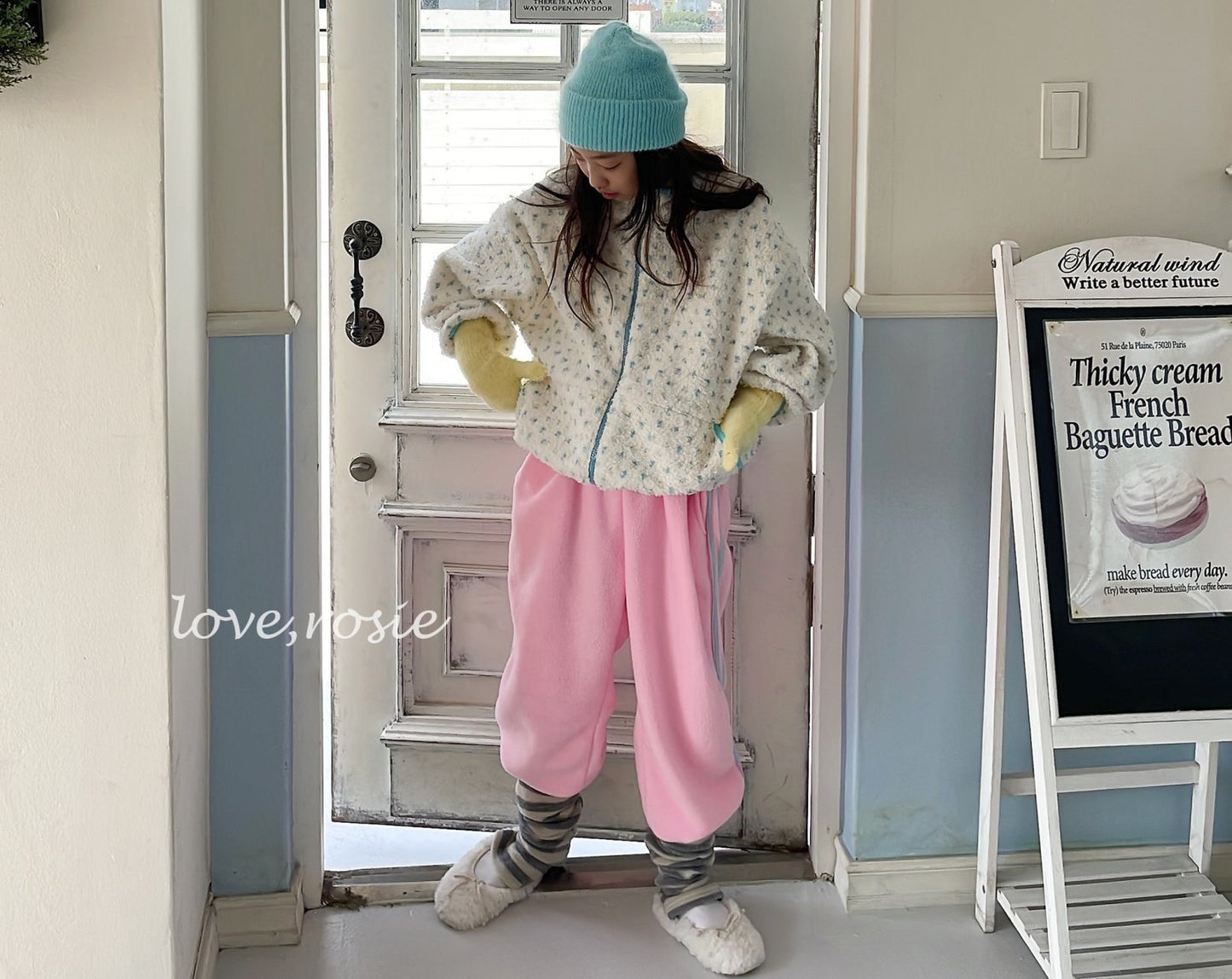 【予約】flower boa jumper  / love rosie (L-3XL,adult)