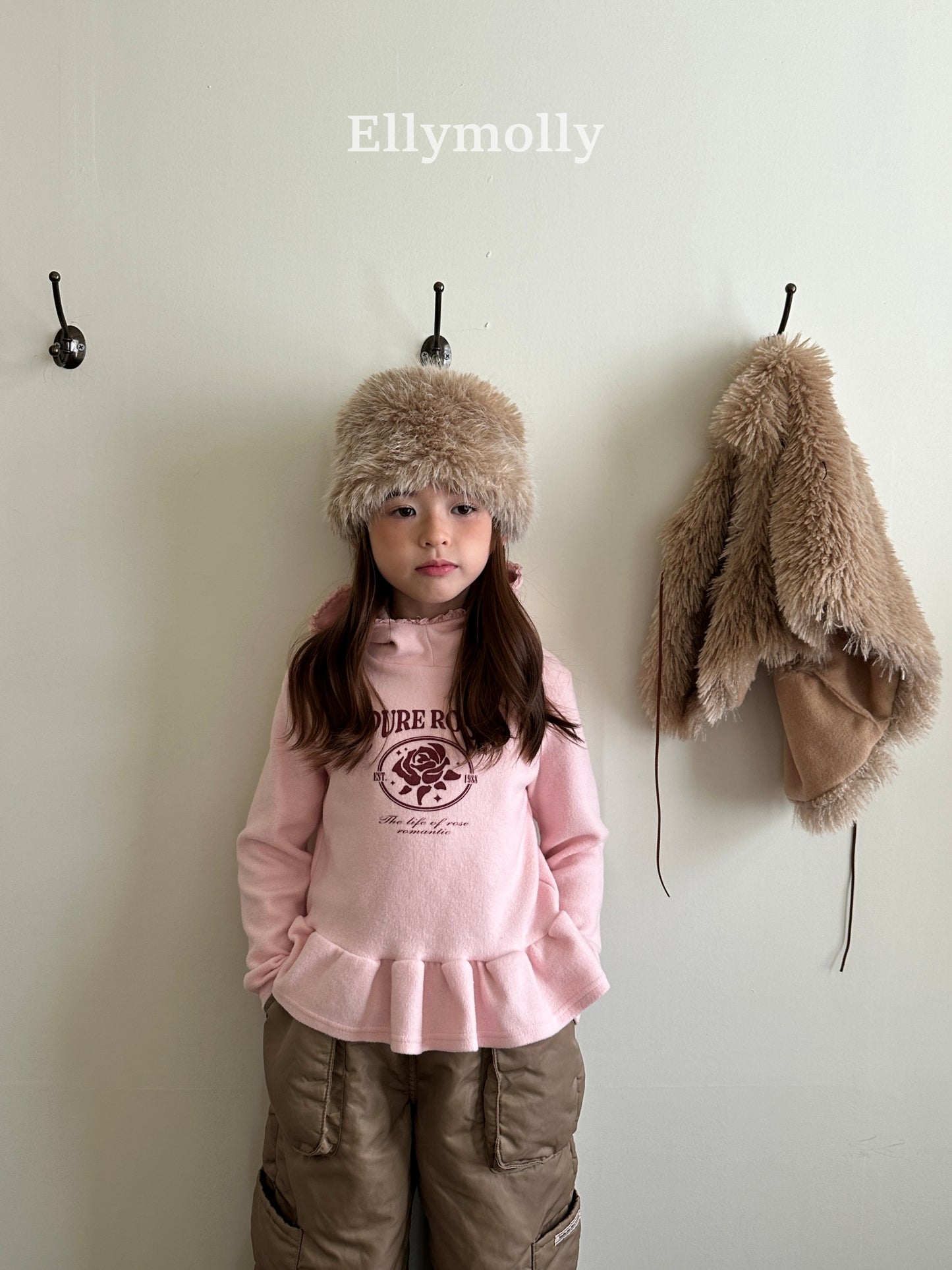 【予約】rose frill hood T / ellymolly (5-15号)