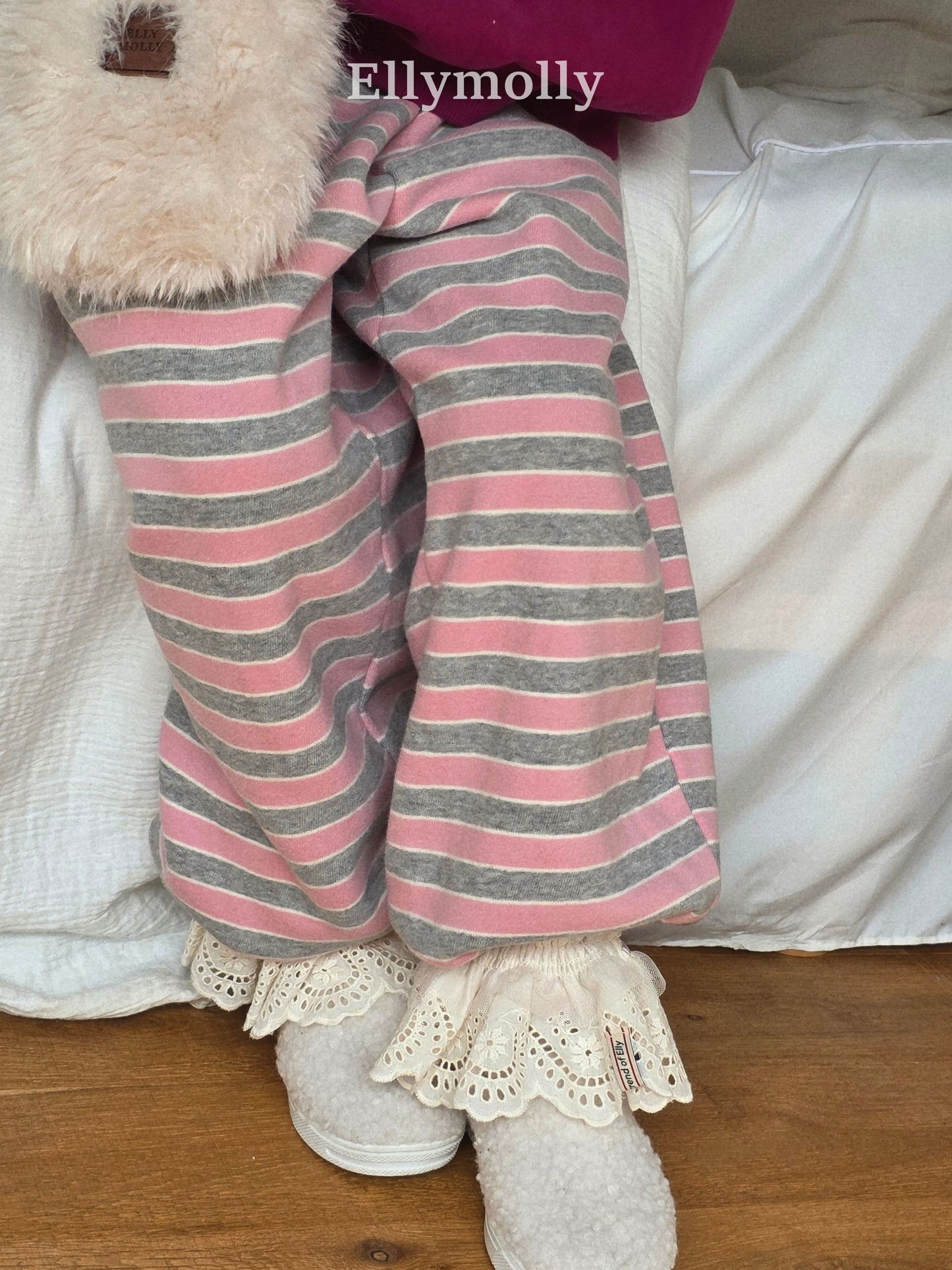 【予約】gray heart jogger pt / ellymolly (5-19号)