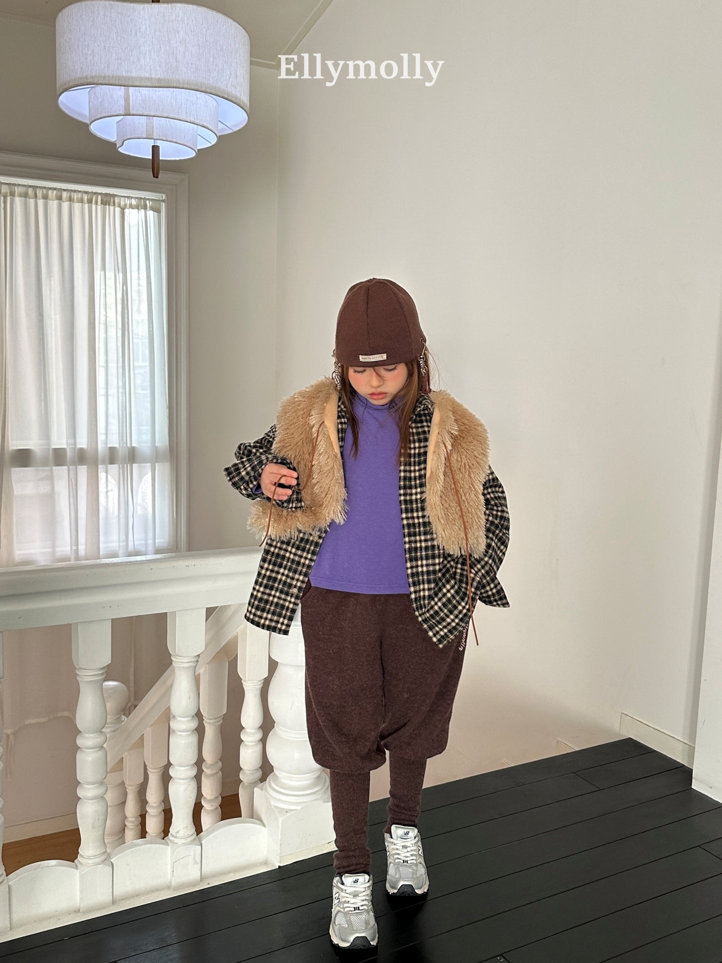 【予約】fluffy vest  / ellymolly (5-11号)