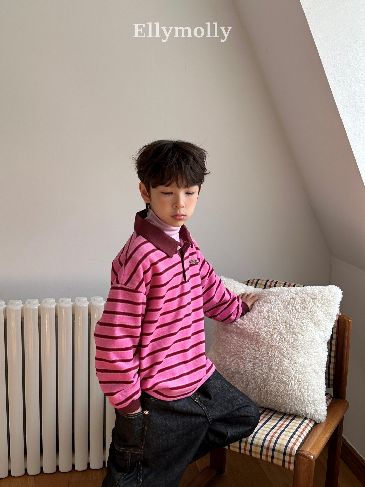 【予約】pompom snow collar T / ellymolly (5-19号)