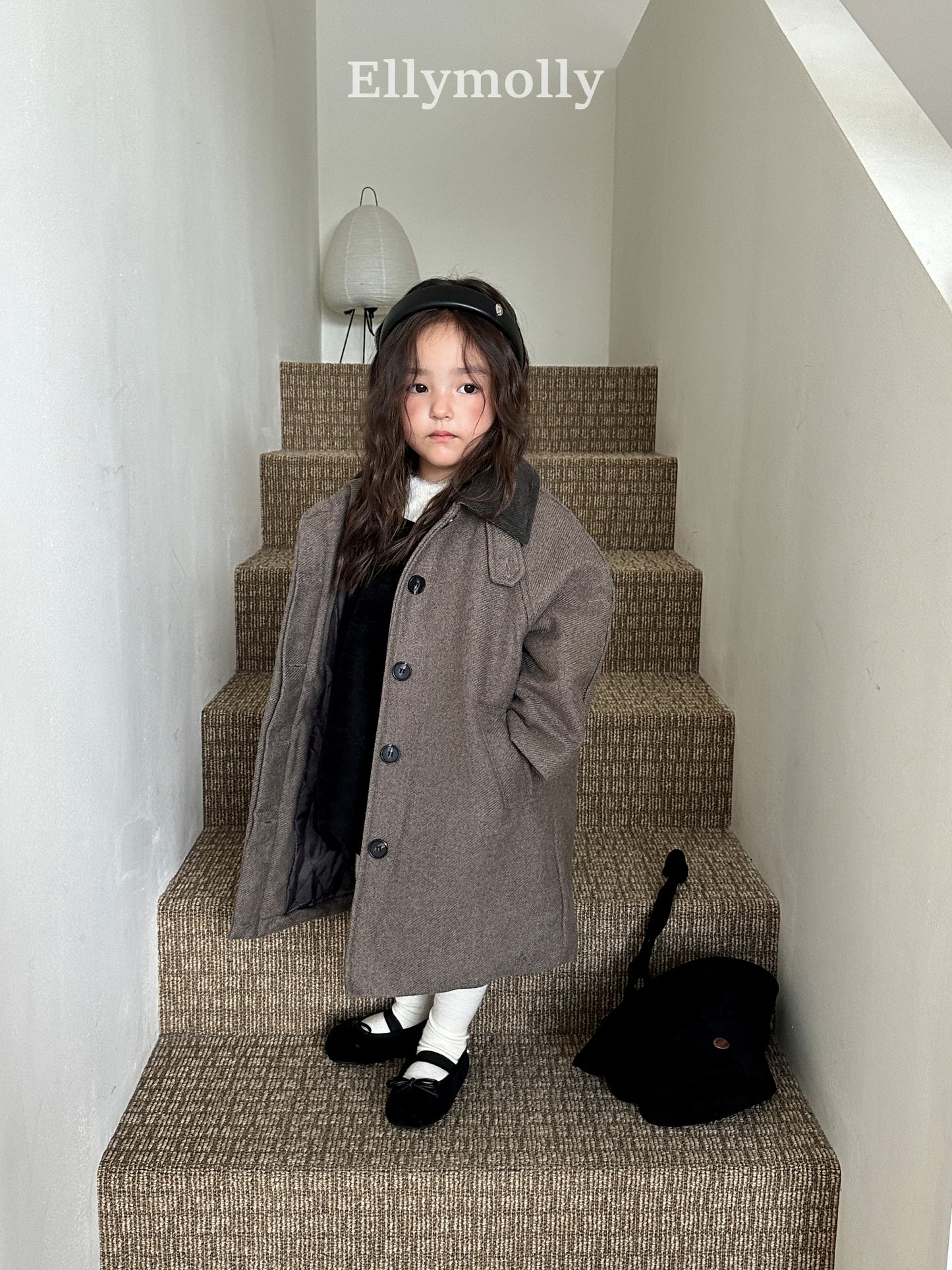【予約】fine wool long coat / ellymolly (5-19号)