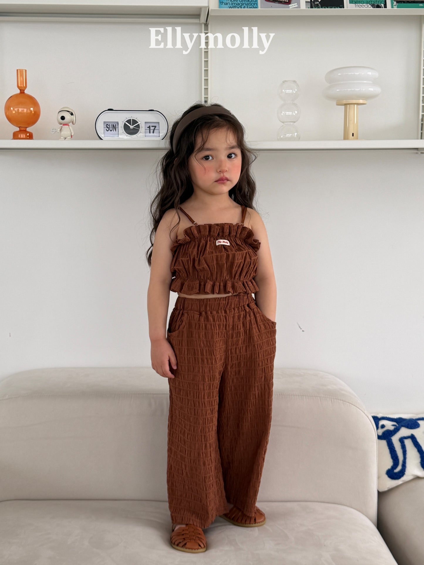 【予約】popcorn wide pants / ellymolly5-15号마