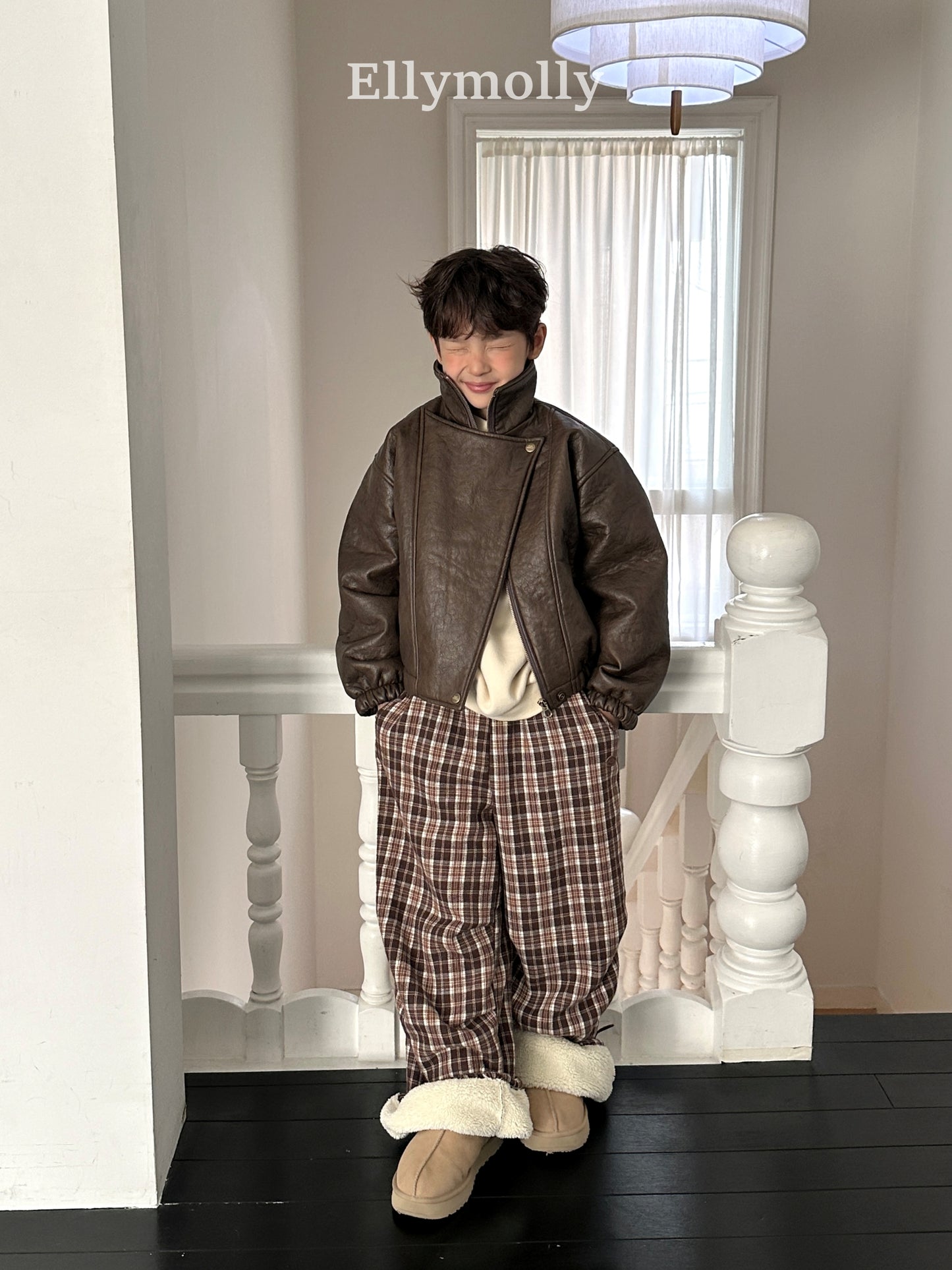 【予約】teddy fur check pt / ellymolly (5-19号)