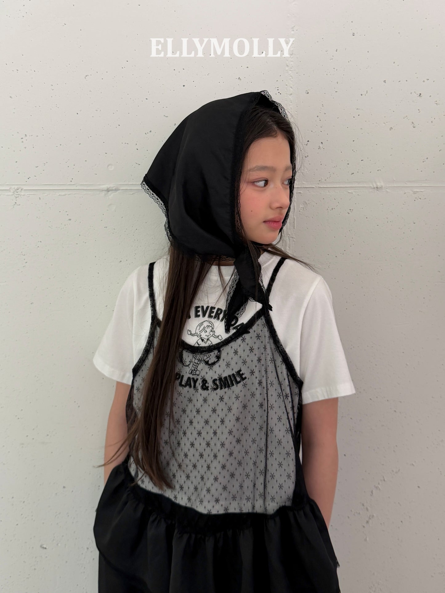 【予約】silhouette scarf / ellymolly스윙실루엣머플러