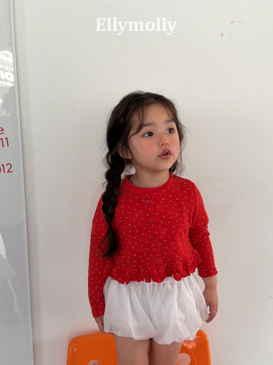 【予約】days frill cardigan / ellymolly5-15号 데이즈 프릴