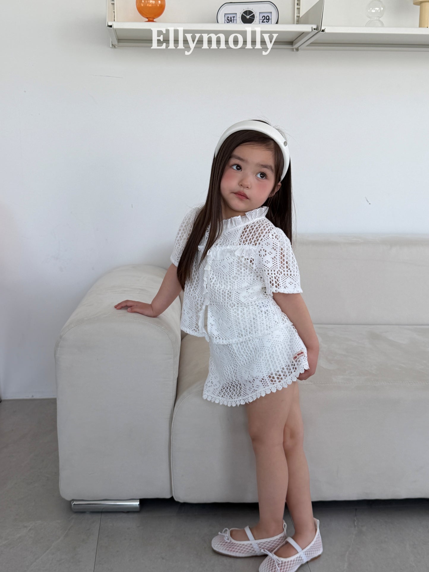 【予約】Crochet skirt / ellymolly5-15号  로지크로쉐