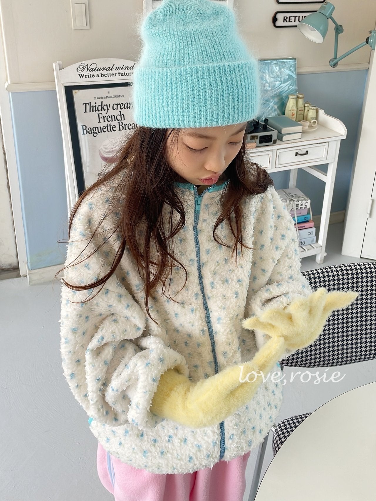 【予約】flower boa jumper  / love rosie (L-3XL,adult)