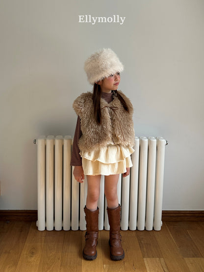 【予約】fluffy vest  / ellymolly (5-11号)