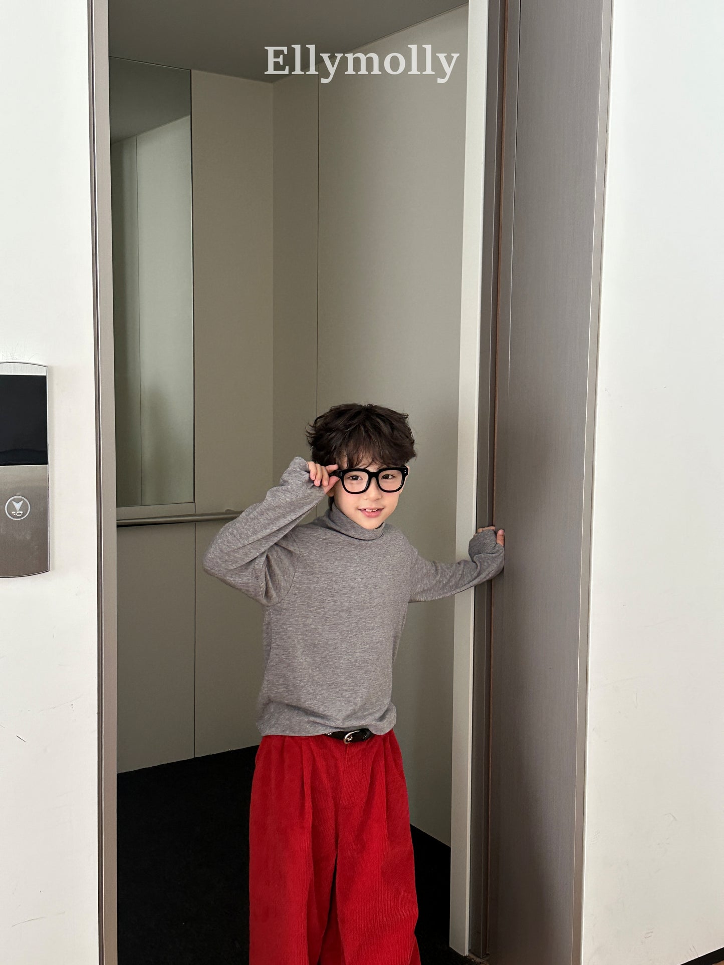 【予約】snow warmer polo T / ellymolly (5-19号)