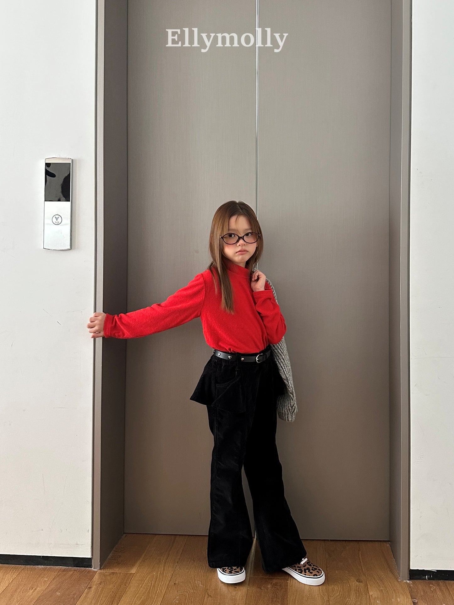 【予約】snow warmer polo T / ellymolly (5-19号)