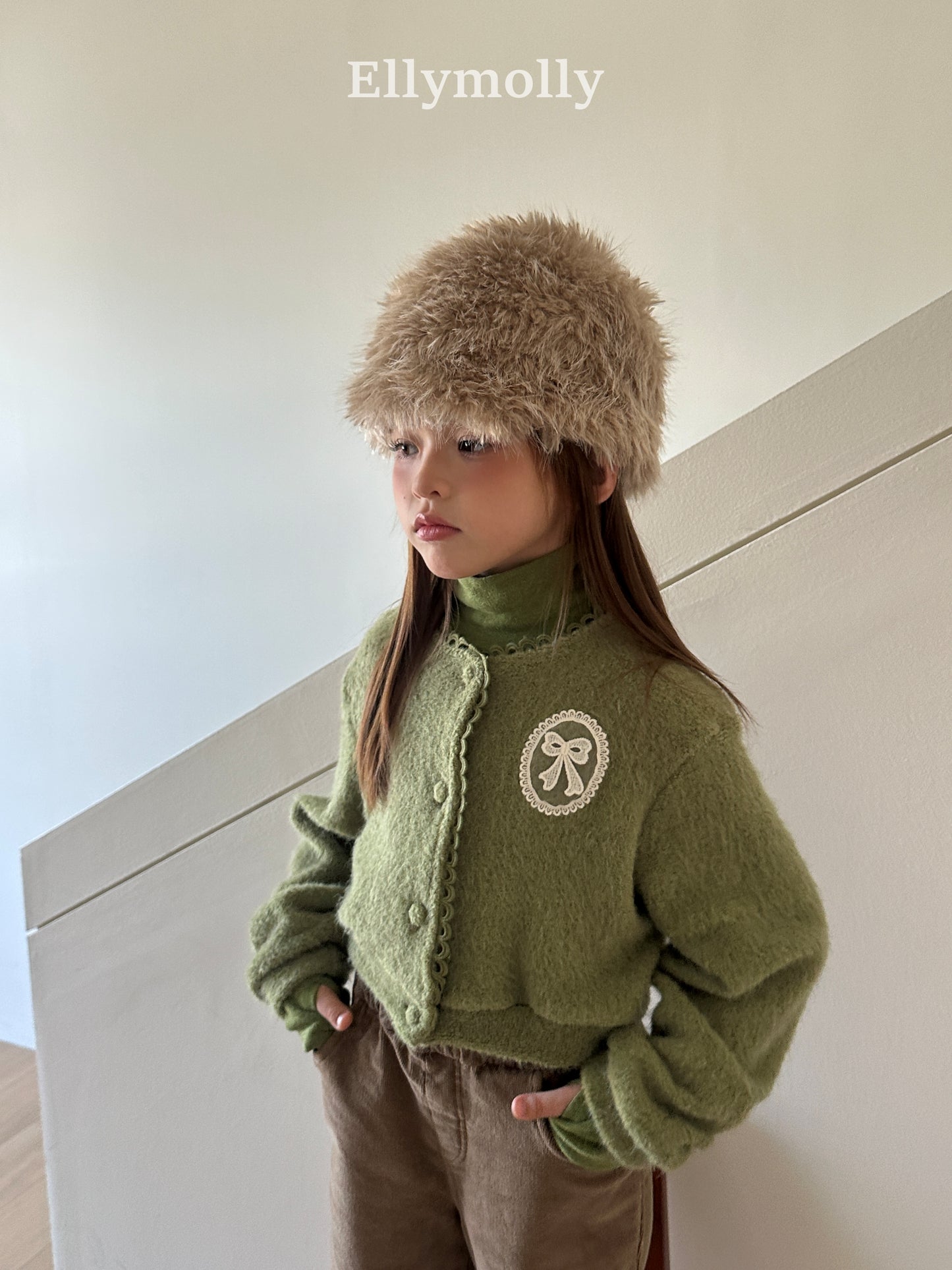 【予約】Fuzzy hug cardigan / ellymolly (5-19号)